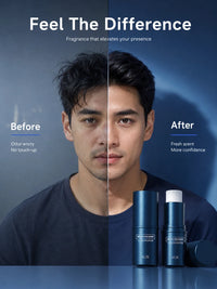 Portable Men’s Solid Cologne and Body Lotion Fragrance Set