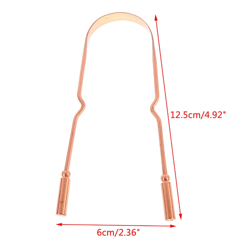 Pure Copper Tongue Scraper for Fresh Breath - 21