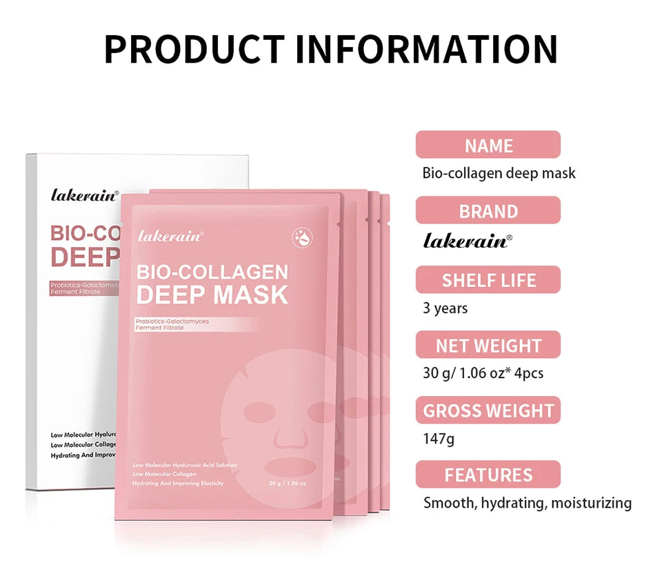 Bio-Collagen Deep Hydrating Face Mask Set - 15