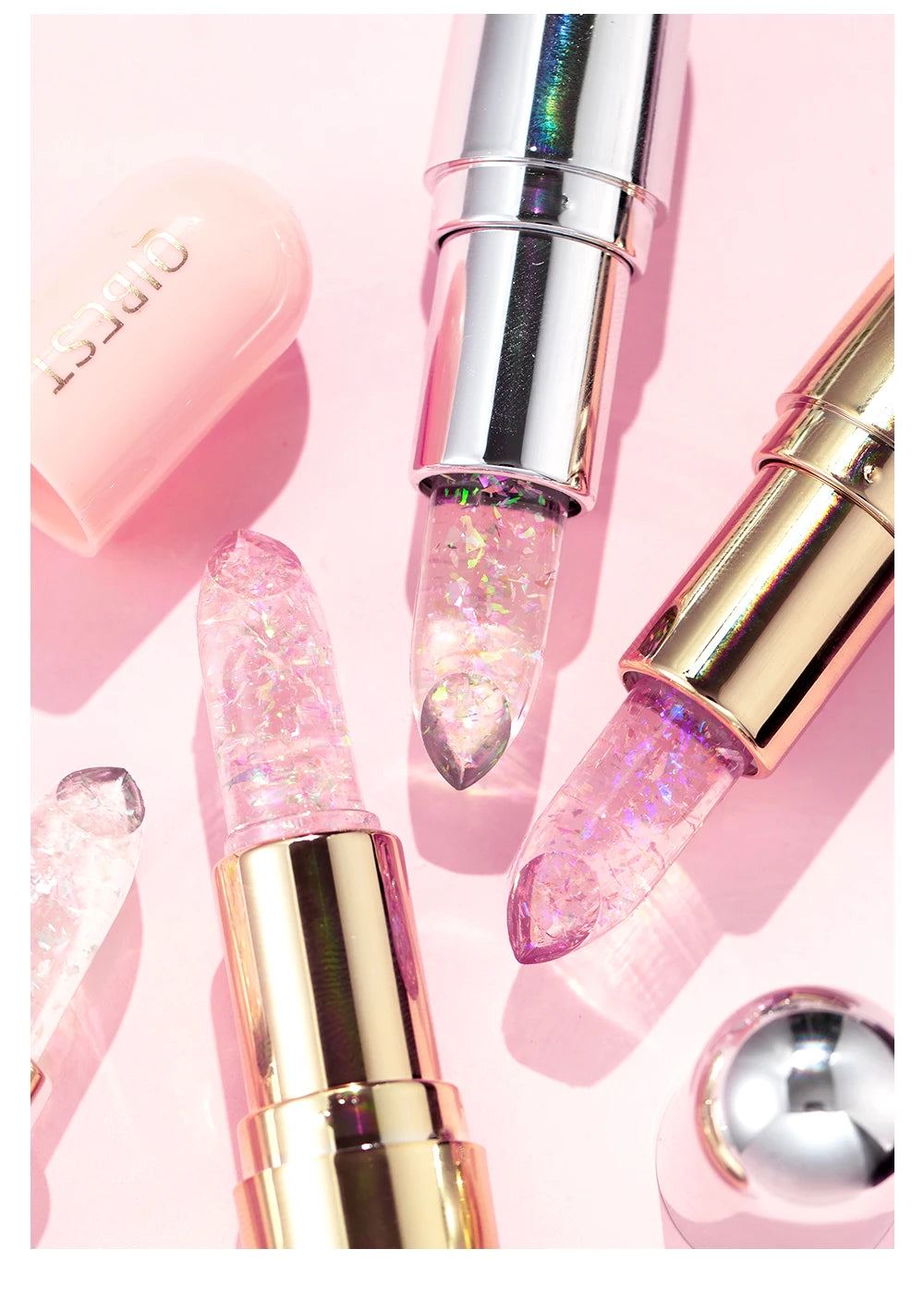 Color-Changing Moisturizing Glitter Lip Balm - 21