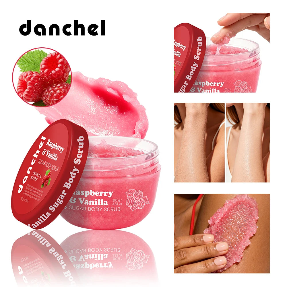 Raspberry & Vanilla Sugar Exfoliating Body Scrub - 1