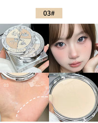 Matte Three-Color Pressed Setting Powder for Oil Control