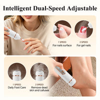 2-in-1 Electric Callus Remover and Nail Polishing Kit
