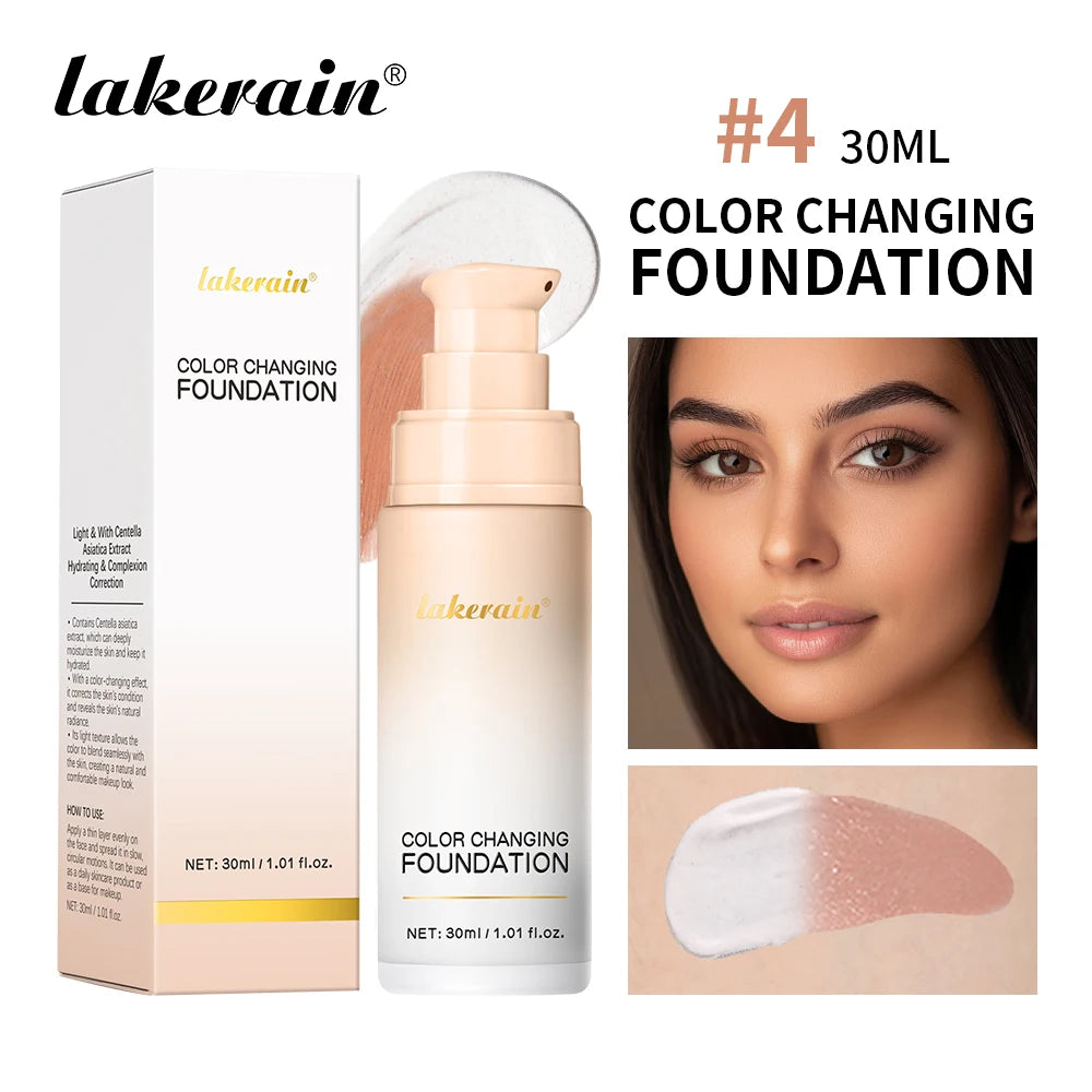 Color-Changing Liquid Foundation for Flawless Radiant Skin - 24