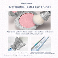 Angled Crystal Makeup Brush for Blush and Contour