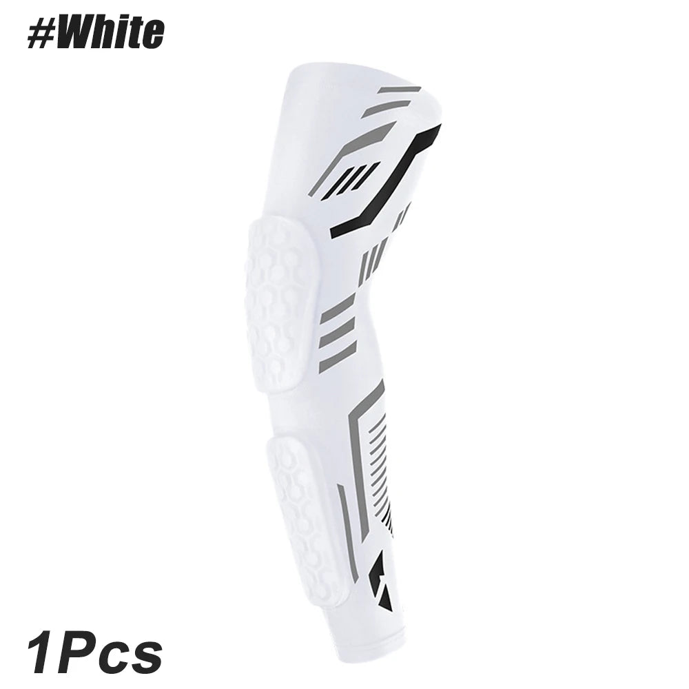 Padded Compression Arm Sleeve for Sports and Injury Protection - 27