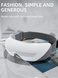 Portable Heated Eye Massager with Bluetooth for Stress Relief