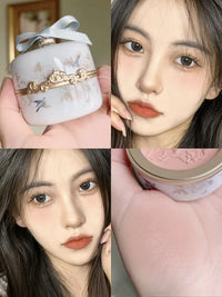Embossed Floral Matte Blush Palette