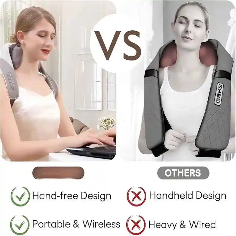 Wireless 6D Neck and Shoulder Deep Tissue Massager - 4