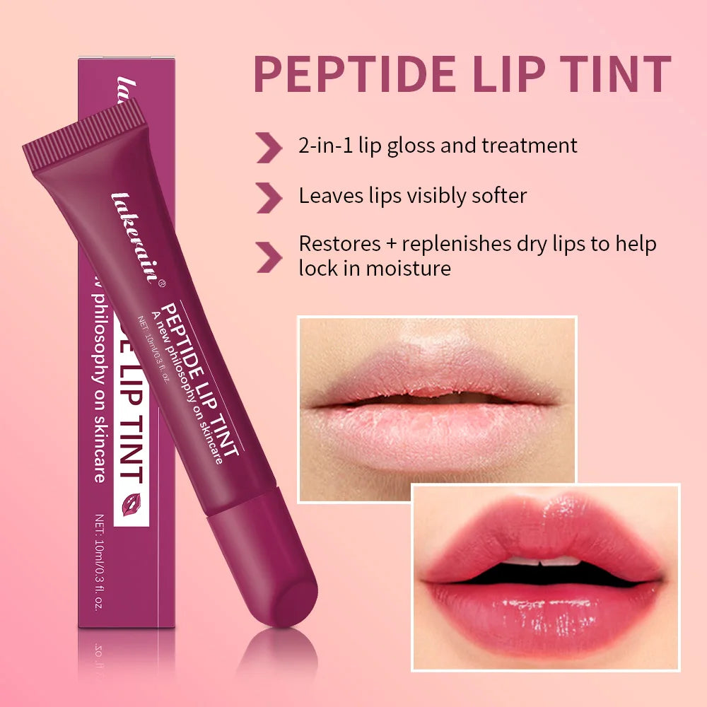 Peptide Tinted Moisturizing Lip Gloss for Hydrated Shine - 4