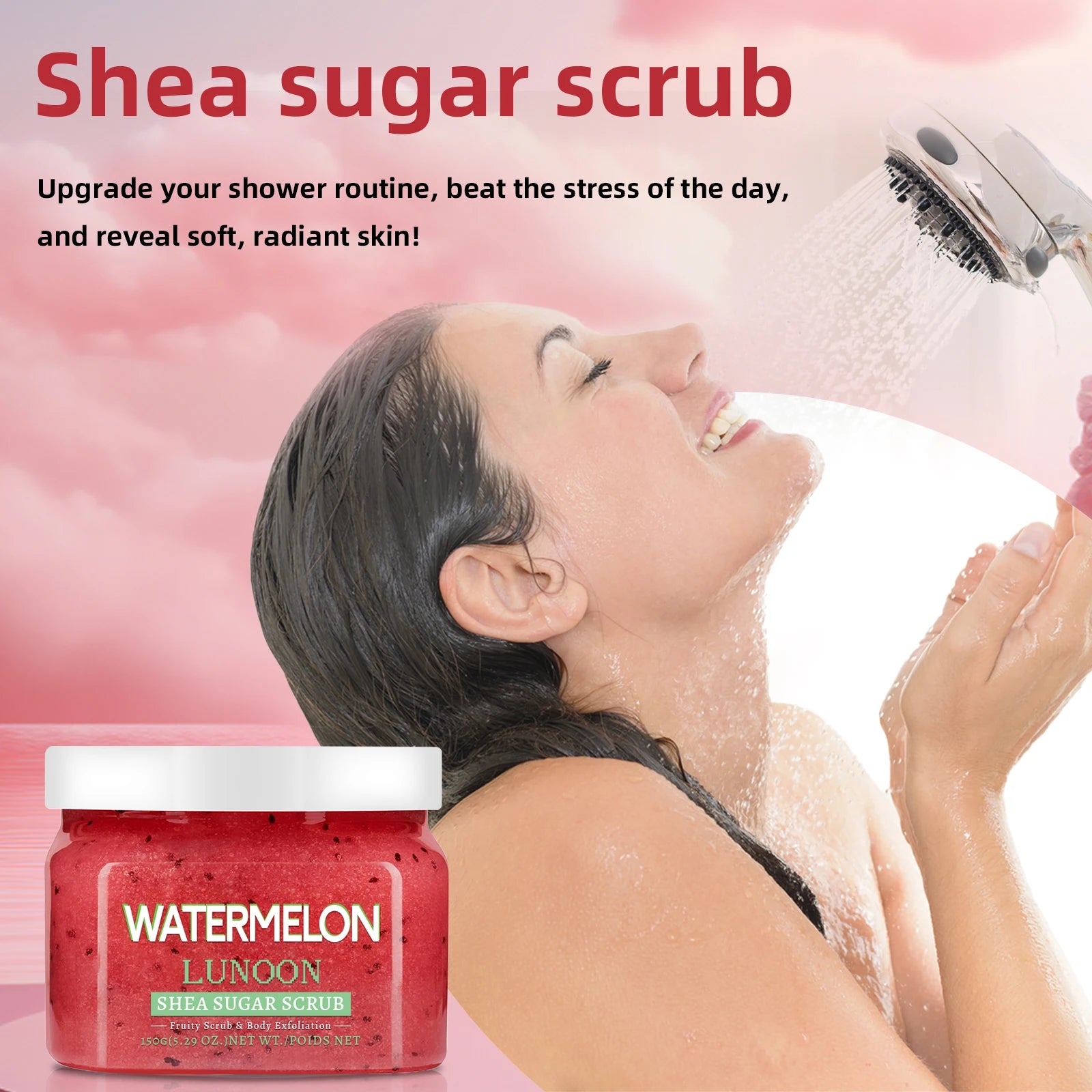 Watermelon & Shea Butter Exfoliating Body Scrub - 6