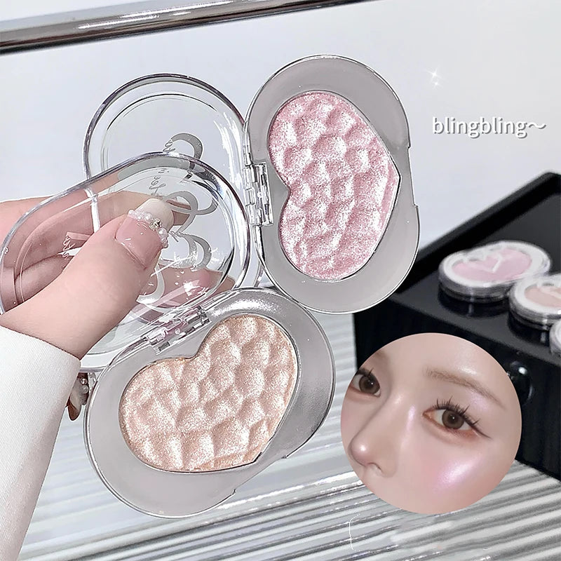 Shimmer Highlighter Powder for Radiant Face Contouring - 5