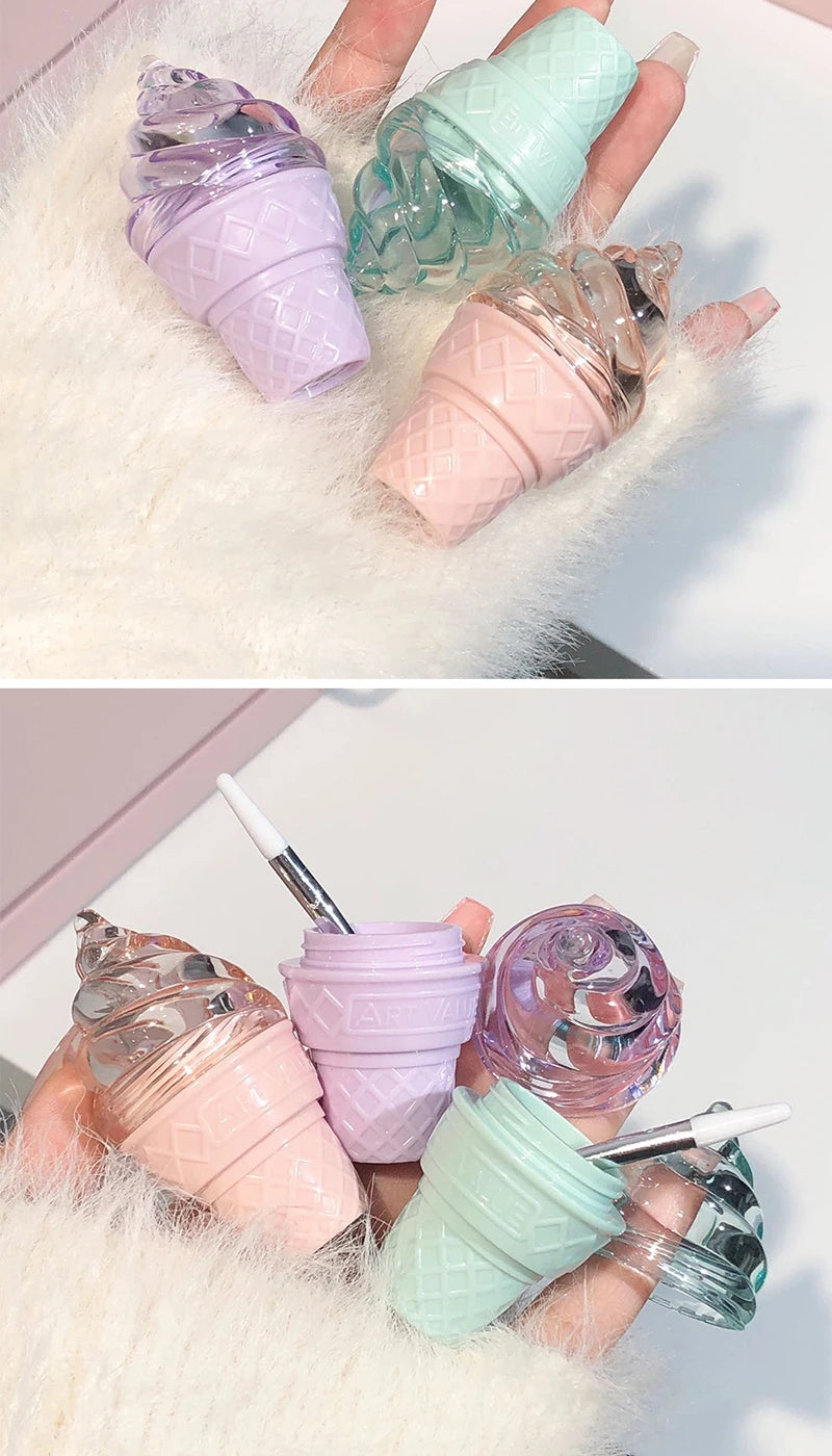Hydrating Ice Cream Lip Gloss for Smooth, Glossy Lips - 18