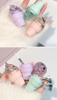 Hydrating Ice Cream Lip Gloss for Smooth, Glossy Lips
