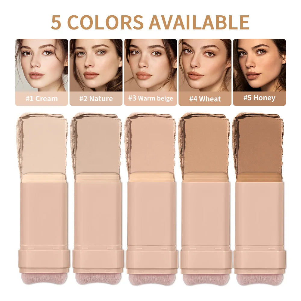 Matte Foundation Stick with Built-In Blending Brush