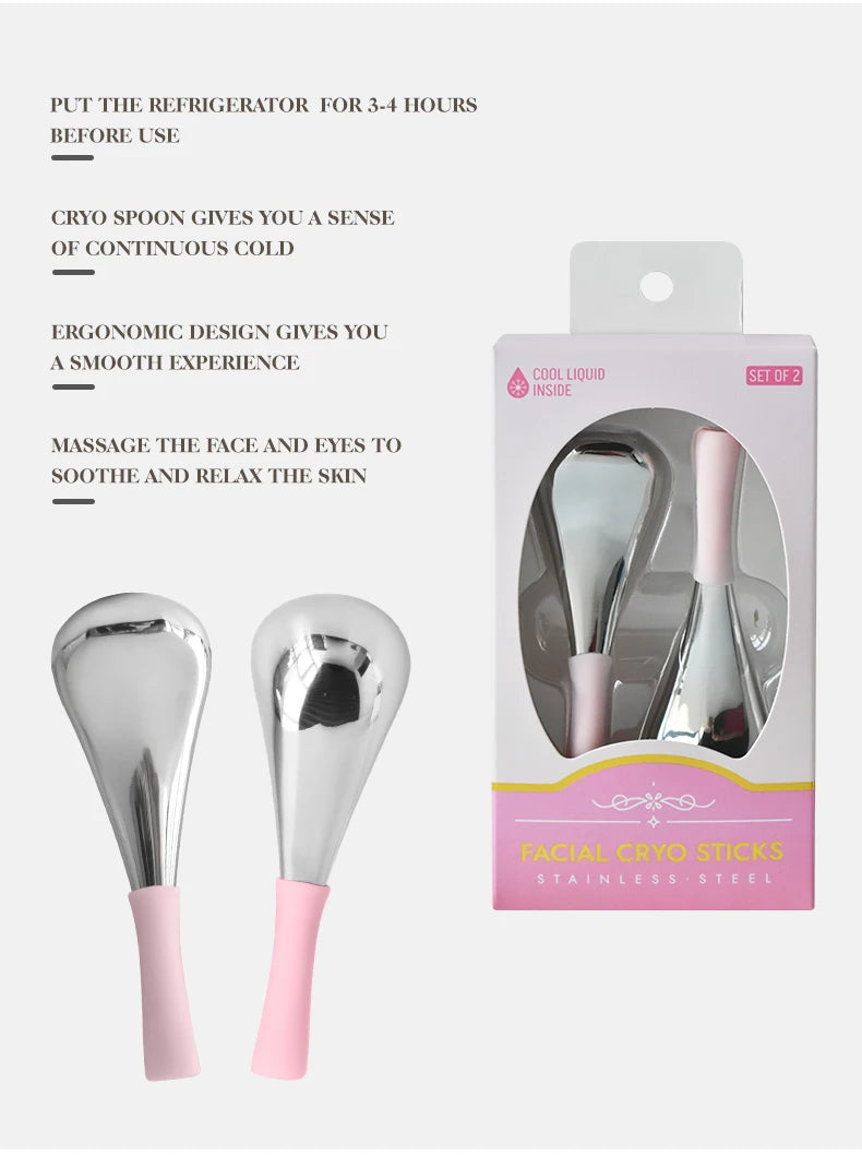 Stainless Steel Facial Cooling Cryo Sticks for Puffiness - 9