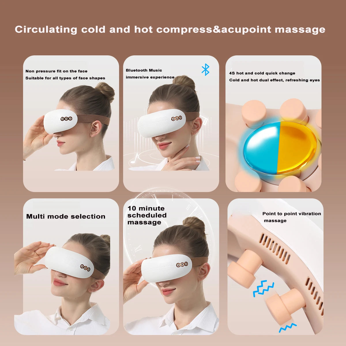 Hot and Cold Eye Massage Therapy Mask - 5