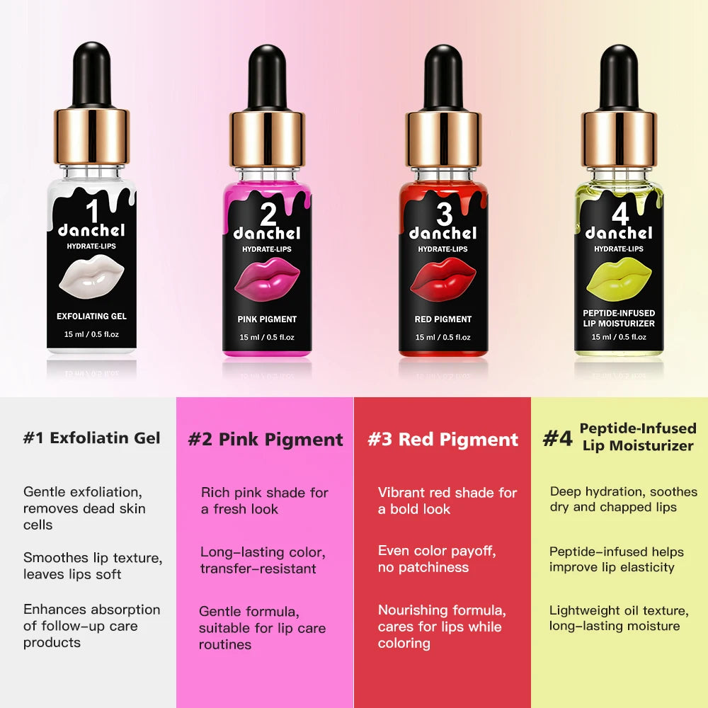 4-Step Hydrating Lip Care & Color Treatment Set - 2
