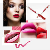 12-Color Waterproof Matte Lip Liner Pencil Set