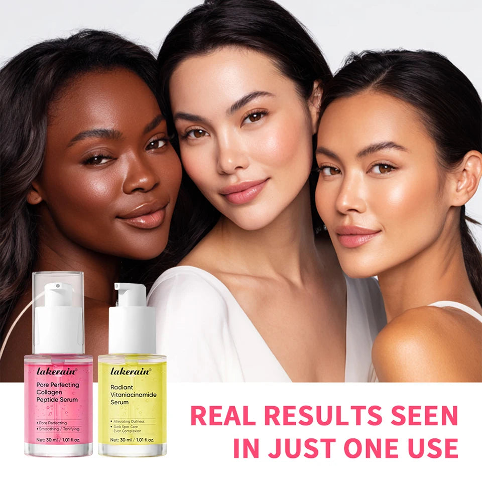 Collagen Peptide & Niacinamide Face Serum Set - 8