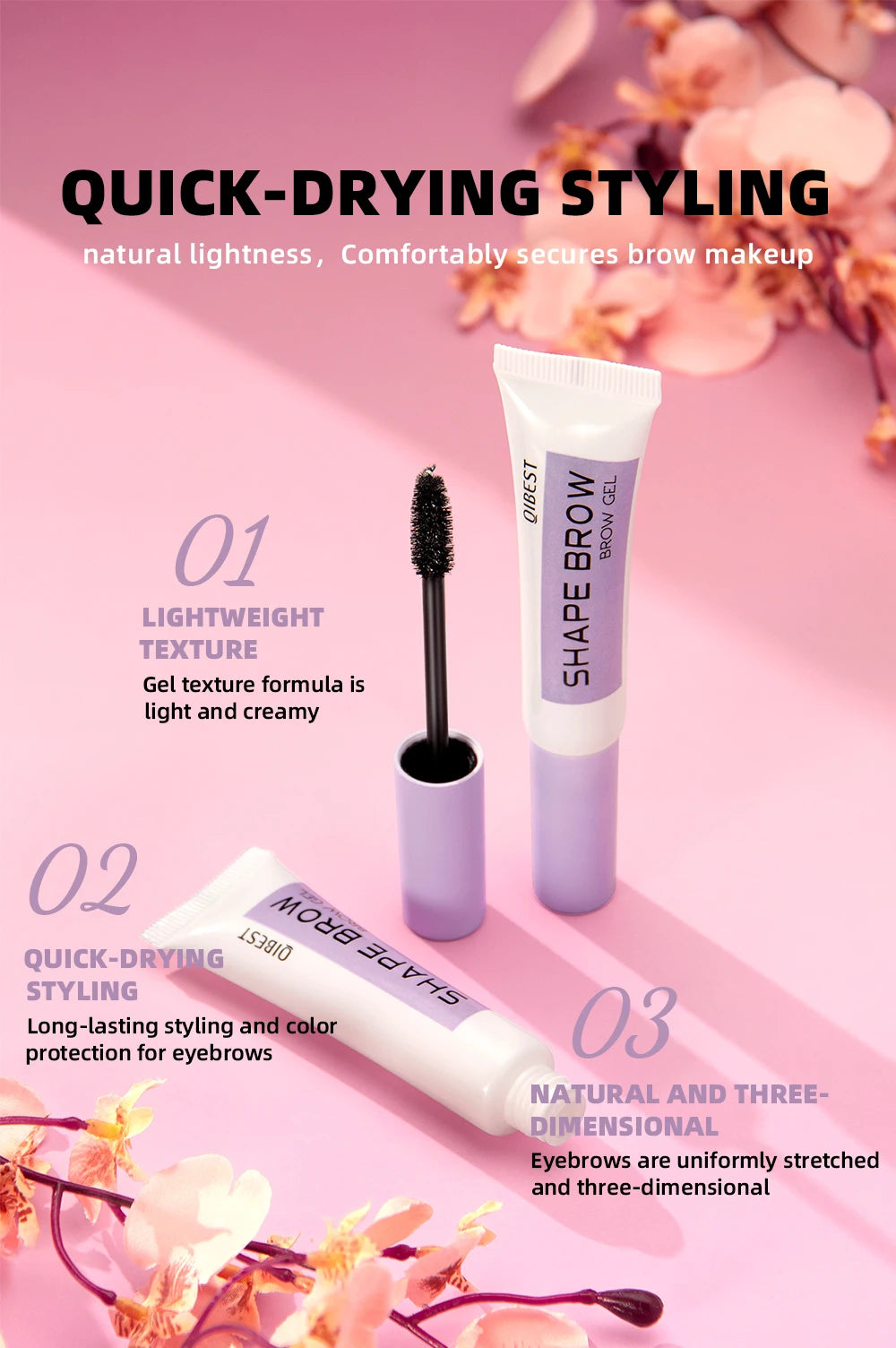 Long-Lasting Transparent Eyebrow Styling Gel - 10