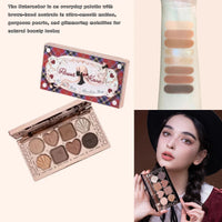 8-Color Chocolate Themed Eyeshadow Palette