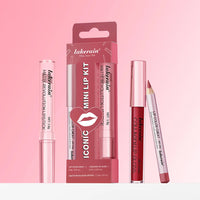 3-Piece Waterproof Matte Lip Makeup Set for Travel