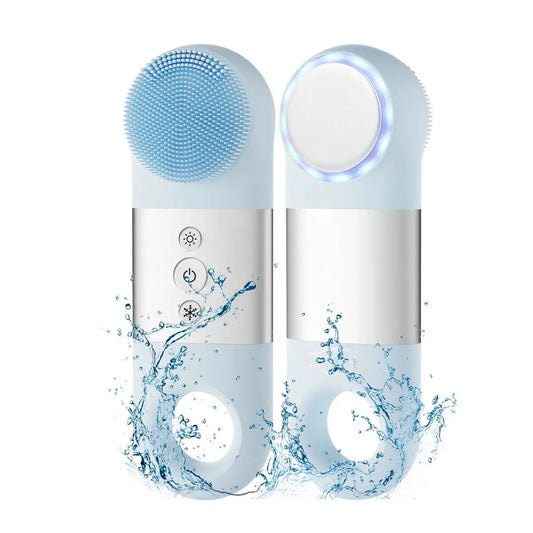 Hot and Cold Facial Cleansing Brush with Heated Massage