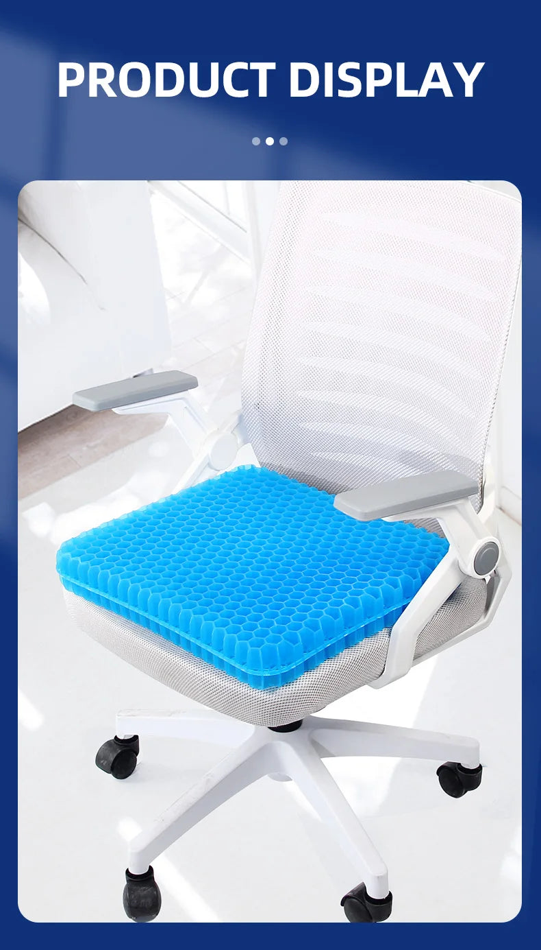 Gel Cooling Honeycomb Seat Cushion for Office and Car - 16