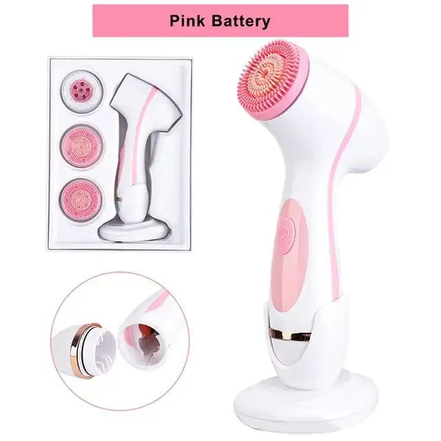 3-in-1 Waterproof Electric Facial Cleansing Brush - 17
