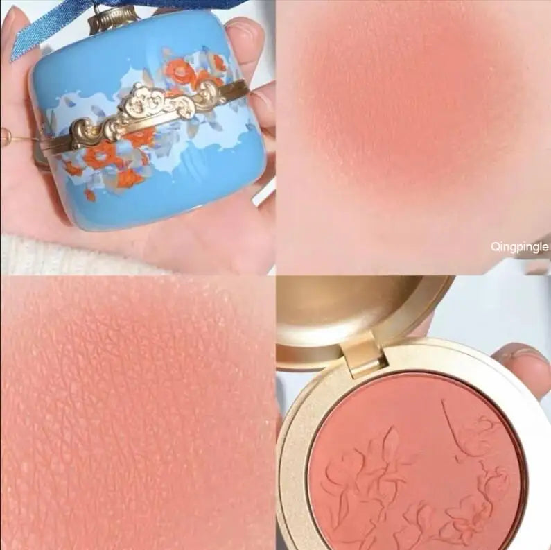 Embossed Floral Matte Blush Palette - 39