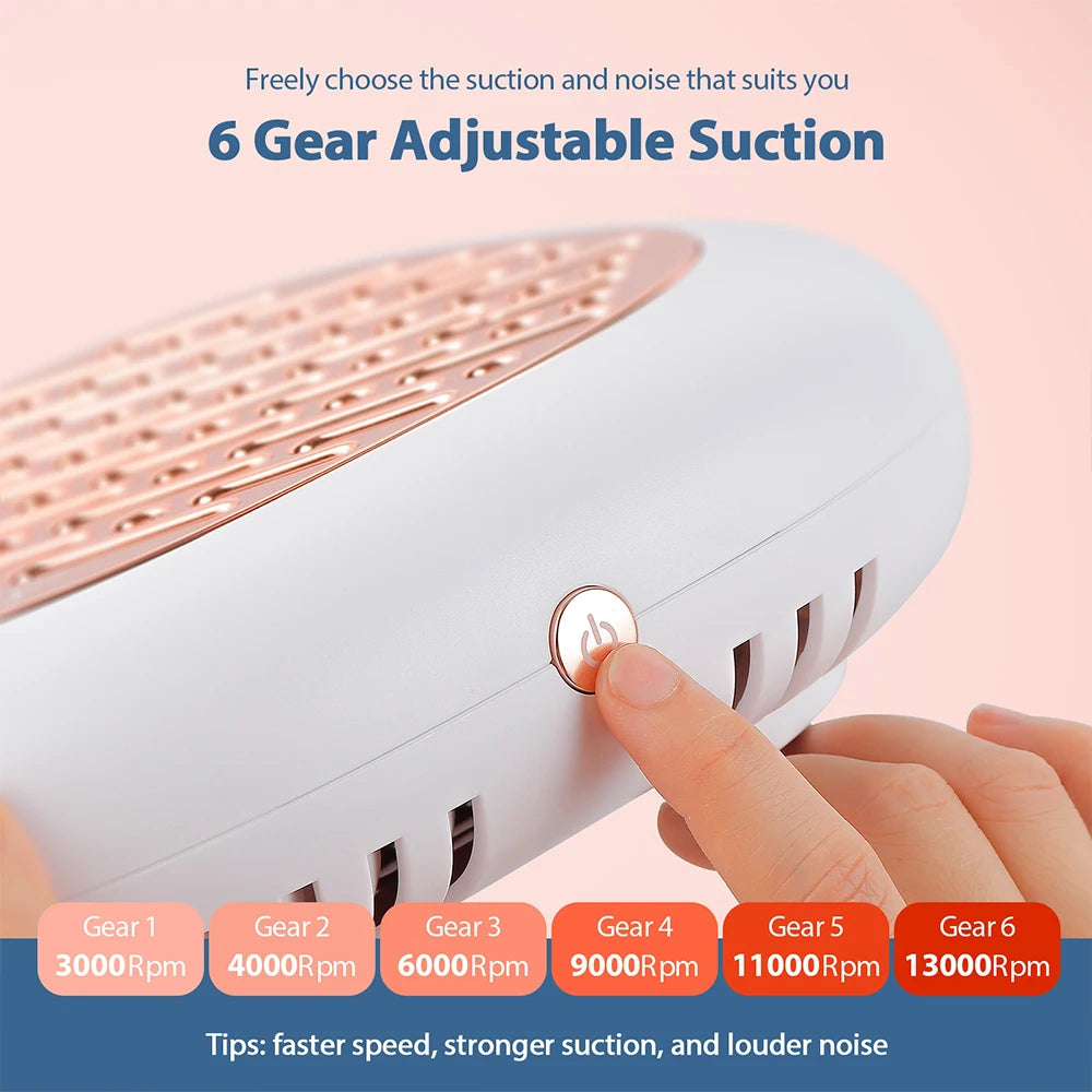 130W High-Power Brushless Nail Dust Collector - 4