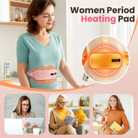 Portable Heated Massage Belt for Menstrual Cramp Relief