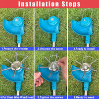 Steel Wire Weed Trimmer Head for Garden Maintenance