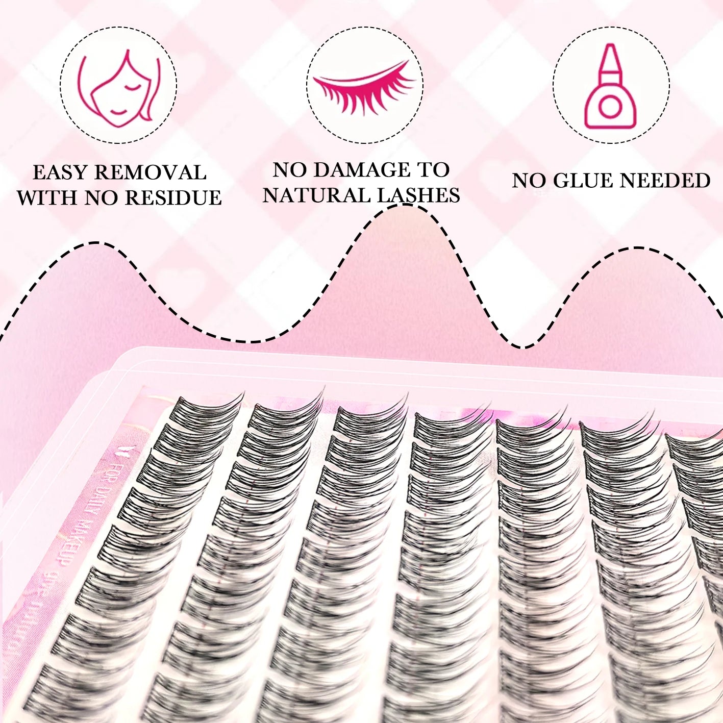 Glue-Free Manga Style DIY Eyelash Extension Kit - 10