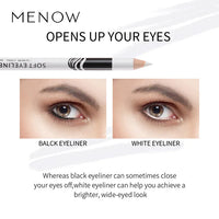 12-Piece Waterproof White Eyeliner Pencil Set