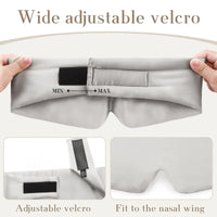 100% Mulberry Silk Sleep Mask for Deep Relaxation