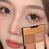 4-Color Versatile Eyeshadow Palette for Daily Makeup