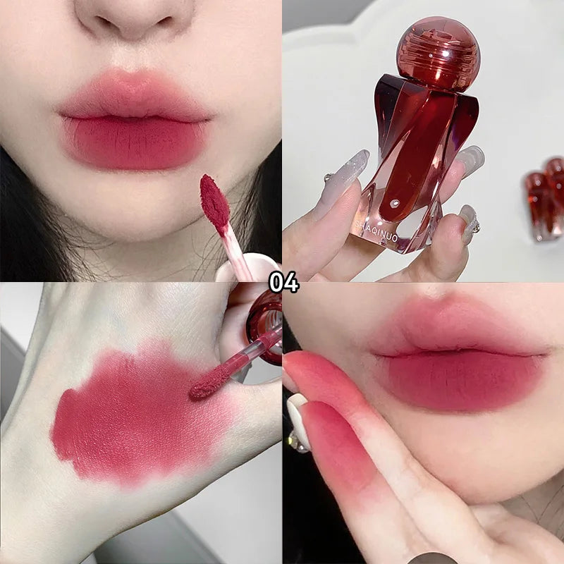 Velvet Matte Mousse Lip Glaze for Long-Lasting Hydration - 16