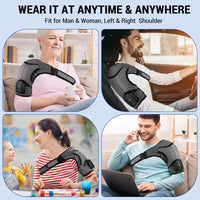 Electric Heated Shoulder Massage Brace with Vibration