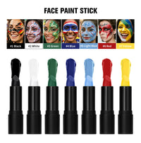 Waterproof Face Paint and Lip Balm Kit for Game Day