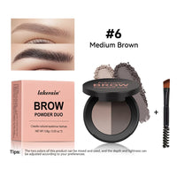 Dual-Tone Eyebrow Powder Duo with Brush