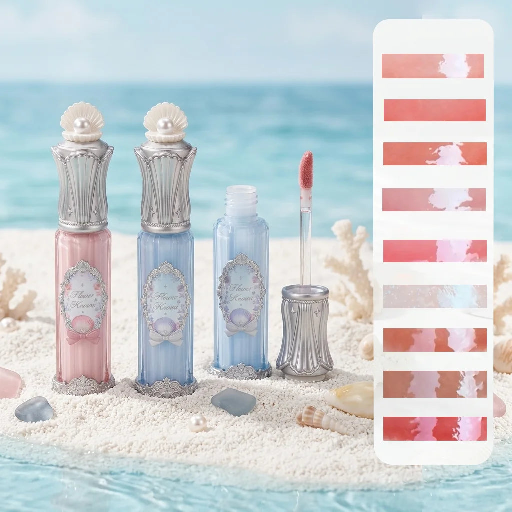 Hydrating Mermaid Shell Lip Gloss for Plump High-Shine Lips