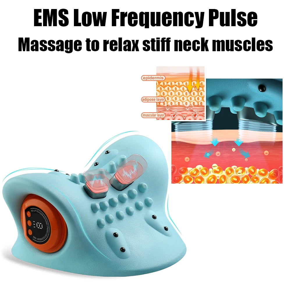 Electric Cervical Neck Massager for Pain Relief and Traction - 7