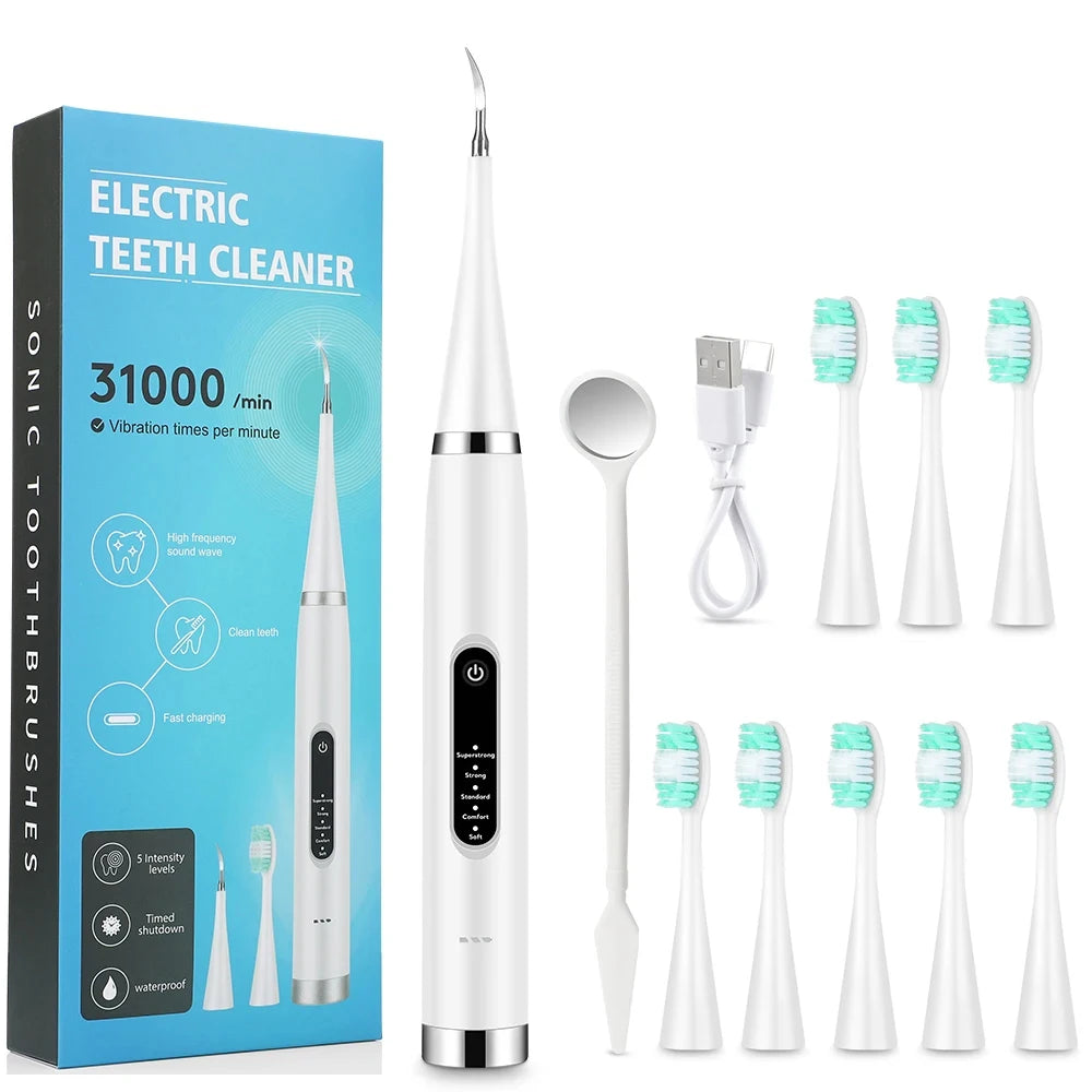 Electric Sonic Dental Scaler and Toothbrush Kit - 19