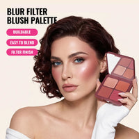4-Color Soft-Focus Blurring Blush Palette