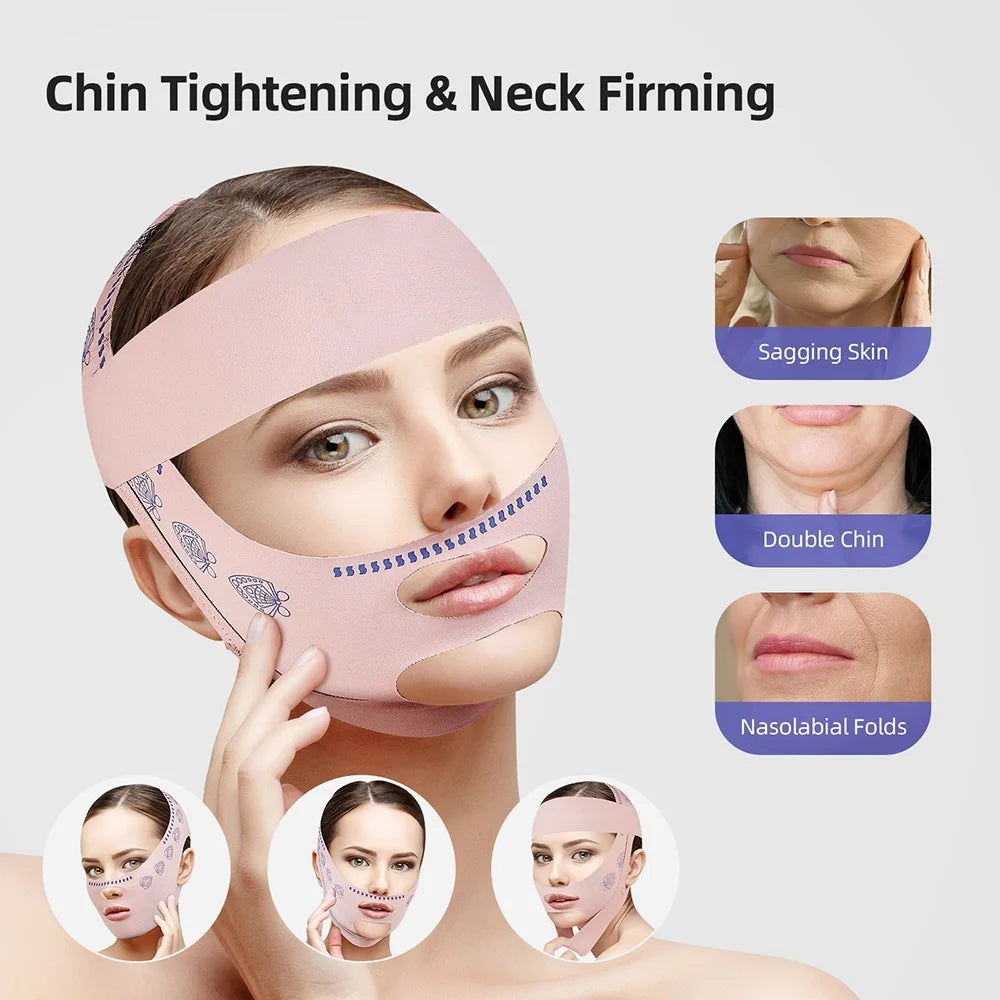 Reusable V-Line Face Slimming and Chin Lifting Strap - 18