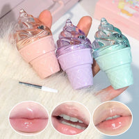 Hydrating Ice Cream Lip Gloss for Smooth, Glossy Lips
