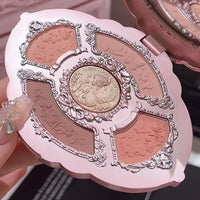 5-Color Pressed Glitter Eyeshadow Palette