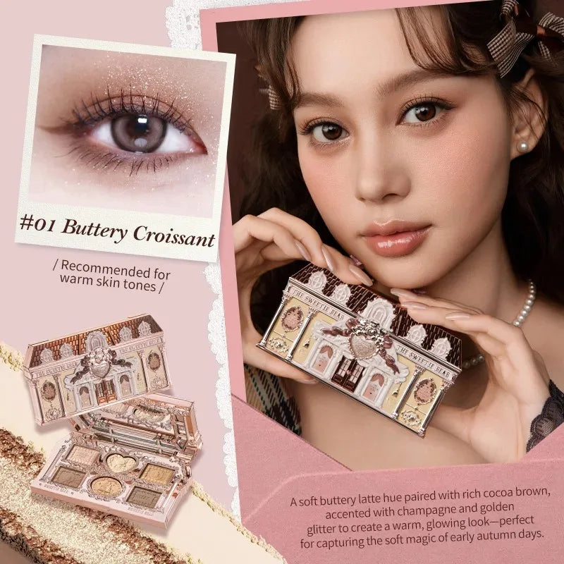 6-Color Swan Ballet Eyeshadow Palette - 49